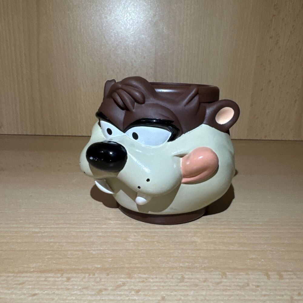 Applause Taz Tasmanian Devil Figural Plastic Mug Looney Tunes 10oz 1995